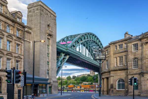 Newcastle bridge and buildings