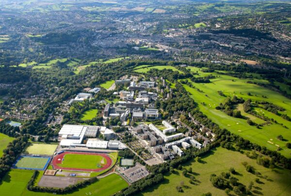 The University of Bath aerial shot