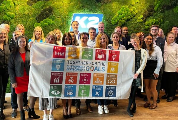 SDG Flag Campaign at K2 in Guildford