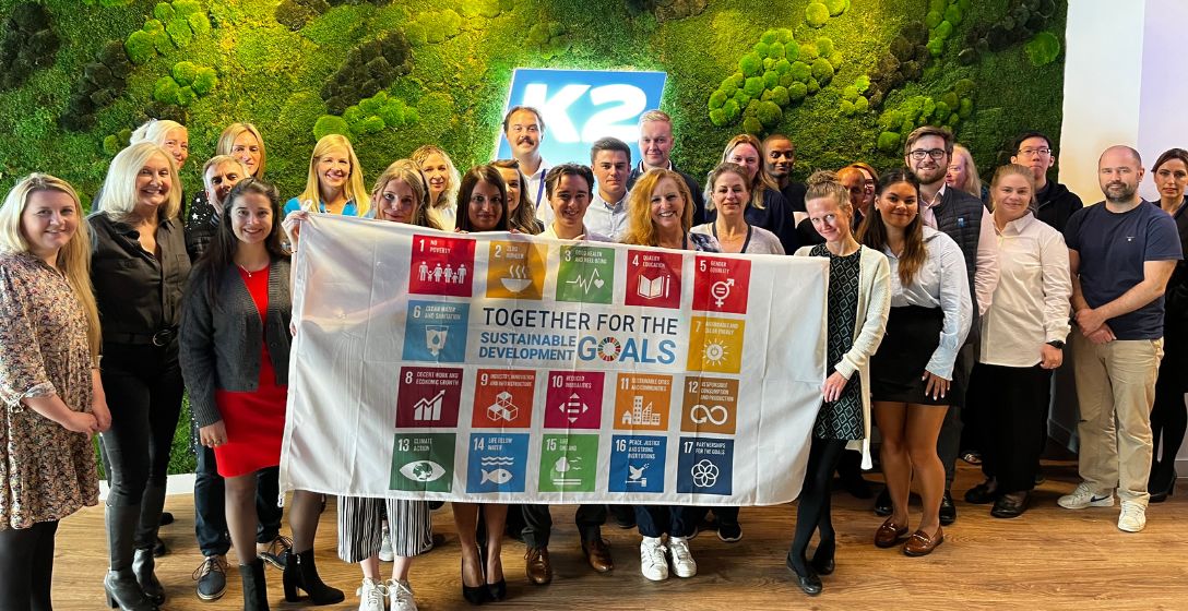 K2 are flying the flag for the SDGs this September